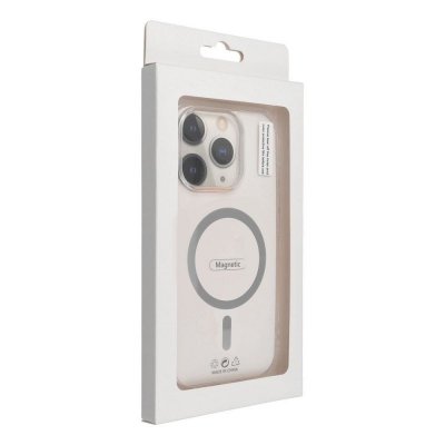 Etui na iPhone 17 AIR Drop Glue Colorful Ring Mag Cover zgodny z MagSafe szare