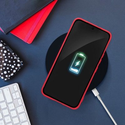 Futerał do Samsung S24 FE Silicone brzoskwiniowy