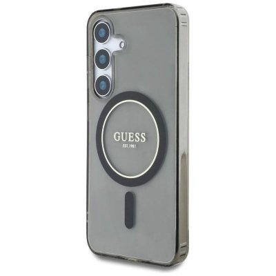 GUESS futerał do SAMSUNG S25 GUHMS25SHFGEREK (Magnetic IML Glitter Circle) czarny