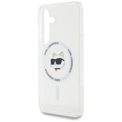 KARL LAGERFELD futerał do SAMSUNG S25 KLHMS25SHLSCHH (Magnetic IML Metal Choupette Head) biały