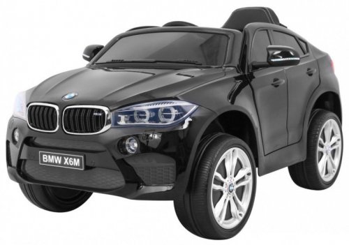 BMW X6M Elektryczne Autko dla dzieci - Czarny SUV + Pilot