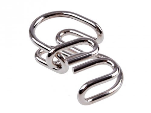 Łamigłówki logiczne metalowe drewniane Układanka puzzle ZA4441