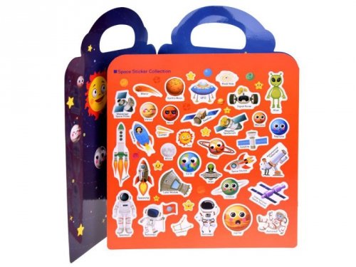 Książeczka z naklejkami ALBUM edukacyjny KOSMOS PLANETY kosmici ZA4761