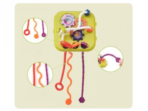 Kostka edukacyjna dla malucha sorter sensoryczny kształty cymbałki ZA5278