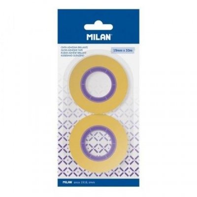 Taśma przezroczysta 19mm x 33m 2szt MILAN