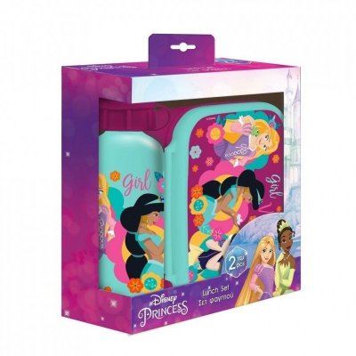 Lunchbox butelka 500ml + pudełko 800ml Princess