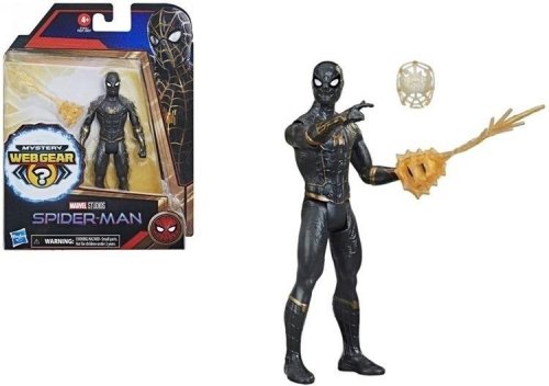 Figurka Spiderman Black&Gold Suit Mystery Web Gear