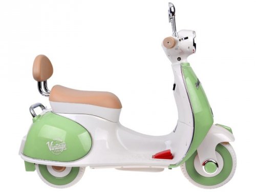 Klasyczny Skuter na akumulator elektryczny dla dziecka PA0330 zielony