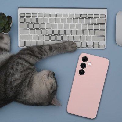 Futerał do Honor Magic 8 LITE Silicone 2mm pudrowy róż