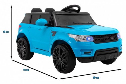 Autko Start Run na akumulator, Niebieski SUV + Pilot + Funkcje bezpieczeństwa