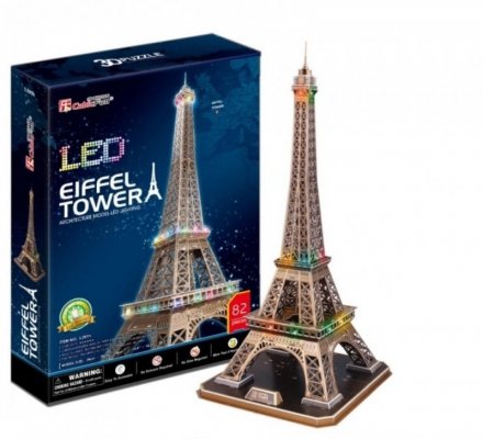 Puzzle 3D Wieża Eiffel&#039;a LED