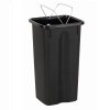 Kosz FLAP BIN 75L czarny / pokrywa brązowa / bio