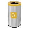 Kosz do segregacji odpadów EKO PRESTIGE 75L plastik i metal ( stal połysk )