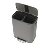 Kosz pedałowy BO 2x30L Mineral Concrete Gray