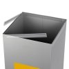 Kosz do segregacji odpadów EKO SQUARE 90L plastik i metal
