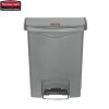 Kosz Slim Jim® Step-On 30L Resin Containers grey