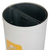 Kosz do segregacji odpadów STREAM BIN DUO 2x30L biały z wkładami