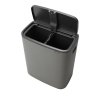 Kosz TOUCH BIN BO 2x30L Mineral Concrete Grey