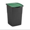 Kosz do segregacji KORAL 47L pokrywa zielona