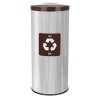 Kosz do segregacji odpadów EKO PRESTIGE 45L BIO ( Stal połysk )