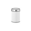 Kosz naścienny TOUCH BIN 3L White / Brilliant Steel