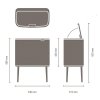 Kosz TOUCH BIN BO 3x11L Mineral Concrete Grey