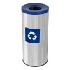 Kosz do segregacji odpadów EKO PRESTIGE 45L papier ( Stal połysk )
