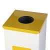 Kosz do segregacji odpadów EKO SQUARE NORD 60L plastik i metal
