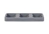 Kosz FLAP BIN 53L szary / pokrywa żółta / plastik metal 