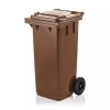 Pojemnik na odpady  120L z pokrywą brązowy