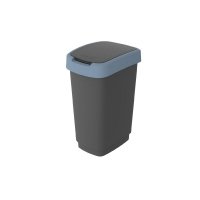 Kosz na śmieci TWIST 25L czarno/niebieski