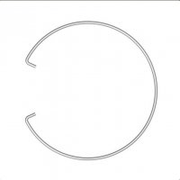 Obręcz na worek do koszy średnica 24 cm