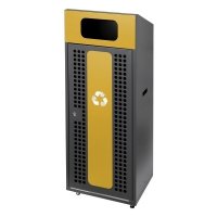 Kosz do segregacji TITAN 180L plastik metal , z funkcją łączenia