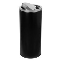 Kosz na śmieci 45L SWING metalowy czarny