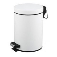 Kosz na śmieci 12L stal malowana biały
