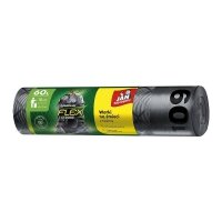 Worki na śmieci Magnum Flex&Strong  60L (10) z taśmą czarne