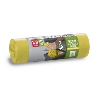 Worki do segregacji odpadów 120L (10) żółte PLASTIK METAL