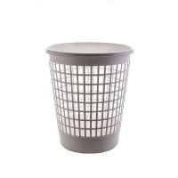 Kosz na papier 50l okrągły ażurowy biały