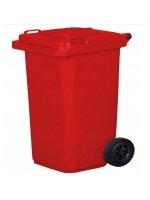 Pojemnik na odpady 240L czerwony