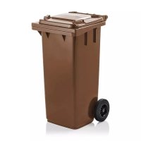 Pojemnik na odpady  120L z pokrywą brązowy