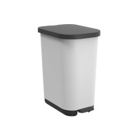 Kosz na śmieci Pedal bin 35l RIBO Misteltoe White 