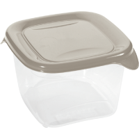 Pojemnik na żywność FRESH&GO kwadratowy 0,45L beżowy 