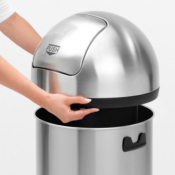 Kosz PUSH BIN 60L Matt Steel 