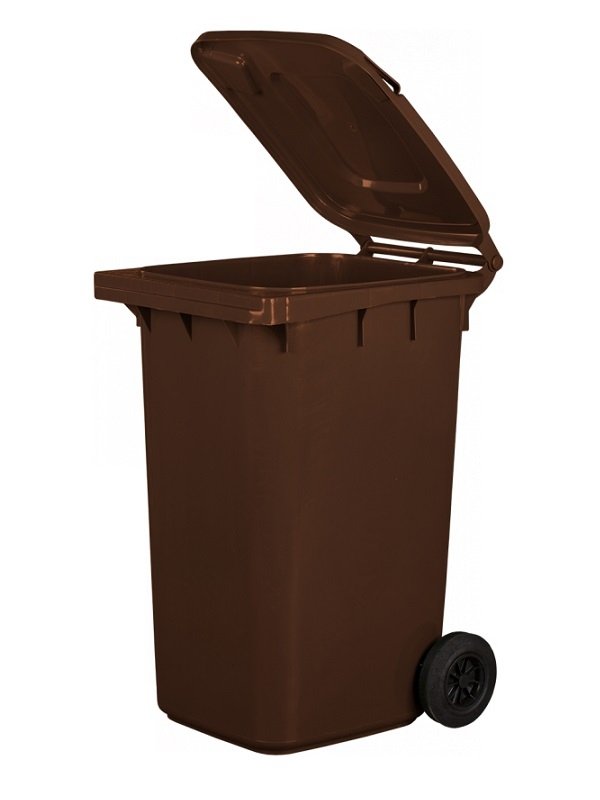 Pojemnik na odpady 240L brązowy