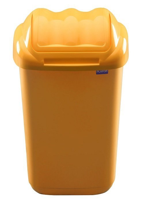 Kosz na śmieci FALA 50L żółty