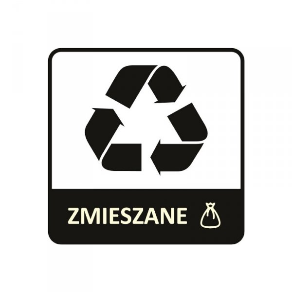 ETY2-5 - Etykieta do segregacji &quot;ZMIESZANE&quot; NEW
