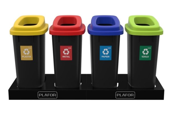 Kosz do segregacji SORT BIN 90L &quot;SZKŁO&quot;