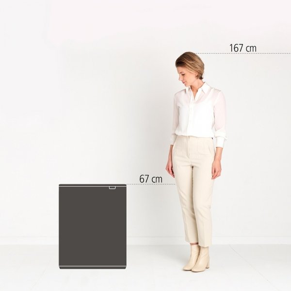 Kosz TOUCH BIN BO 60L Mineral Concrete Grey