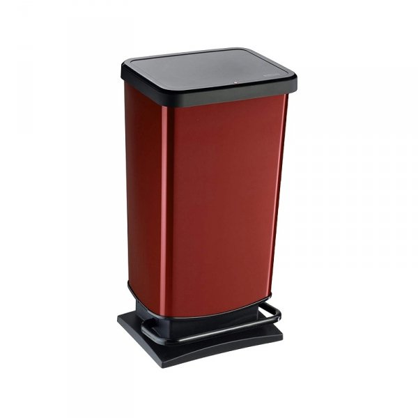 1754111008 - Kosz na śmieci PASO 40L czerwony