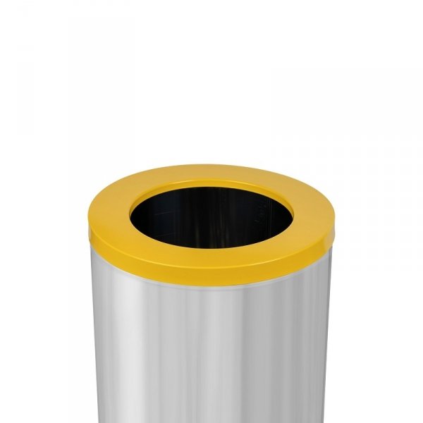 Kosz do segregacji odpadów EKO PRESTIGE 75L plastik i metal ( stal połysk )